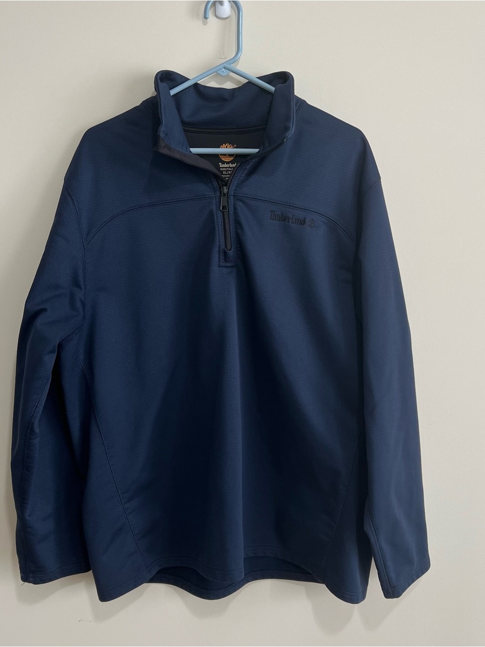 Timberland Men’s Navy Quarter-Zip Lightweight Pullover - Size XL